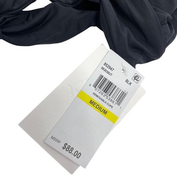 Becca Swim Phoebe Wire Front Bikini Top Black Size Medium NEW with Tags! - Picture 7 of 8